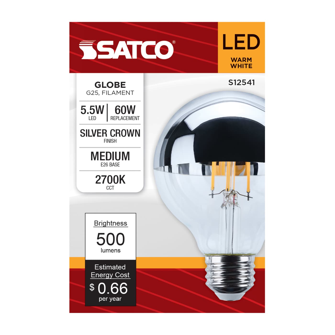 5.5G25/SLVR/LED/927/120V - S12541