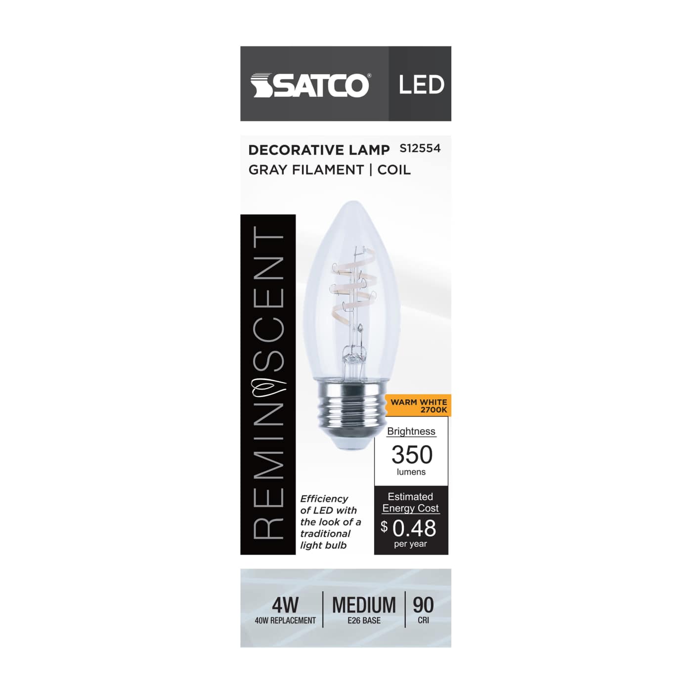 4B11/CL/LED-GF/COIL/927/E26 - S12554