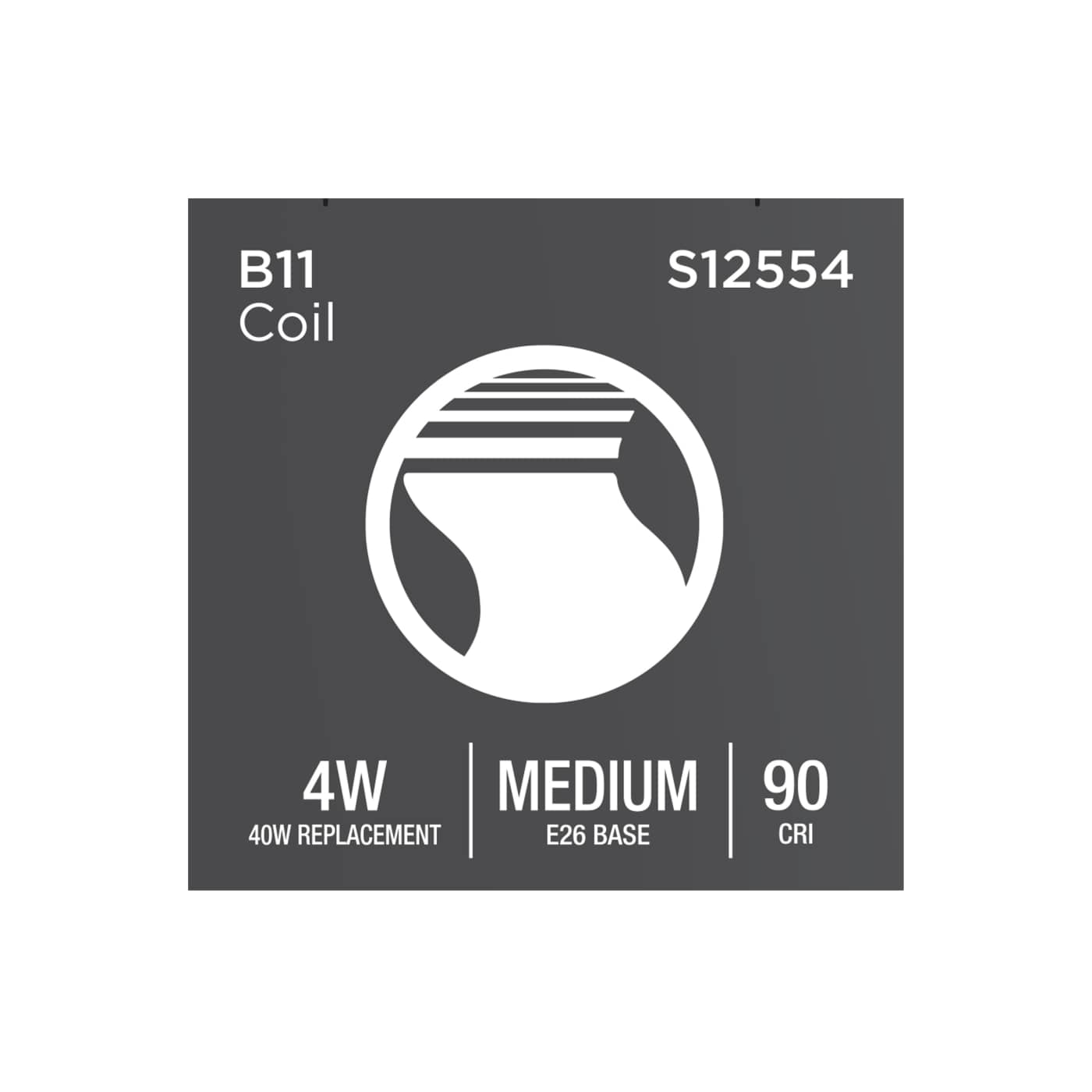 4B11/CL/LED-GF/COIL/927/E26 - S12554