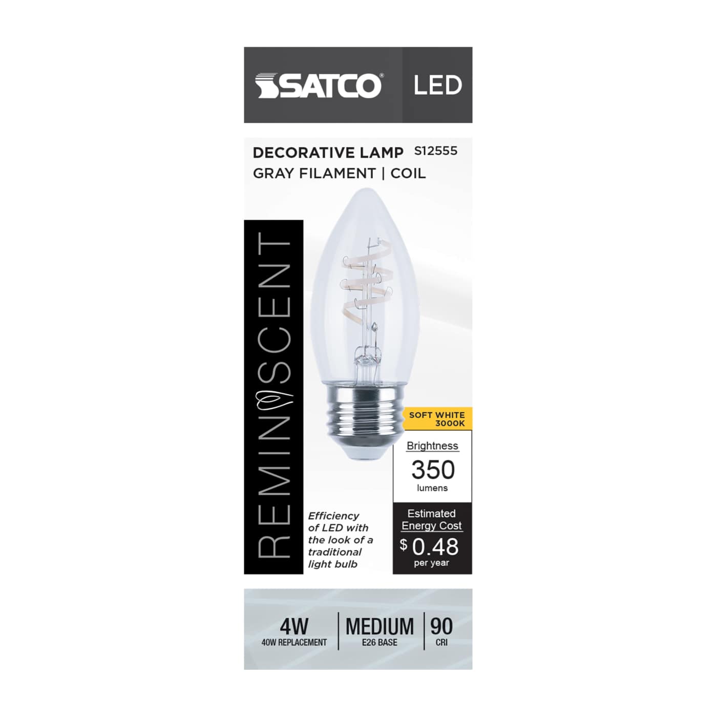 4B11/CL/LED-GF/COIL/930/E26 - S12555