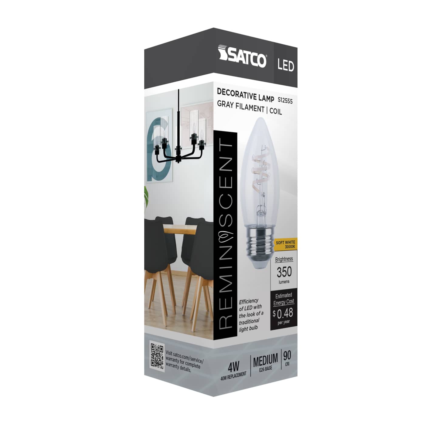 4B11/CL/LED-GF/COIL/930/E26 - S12555