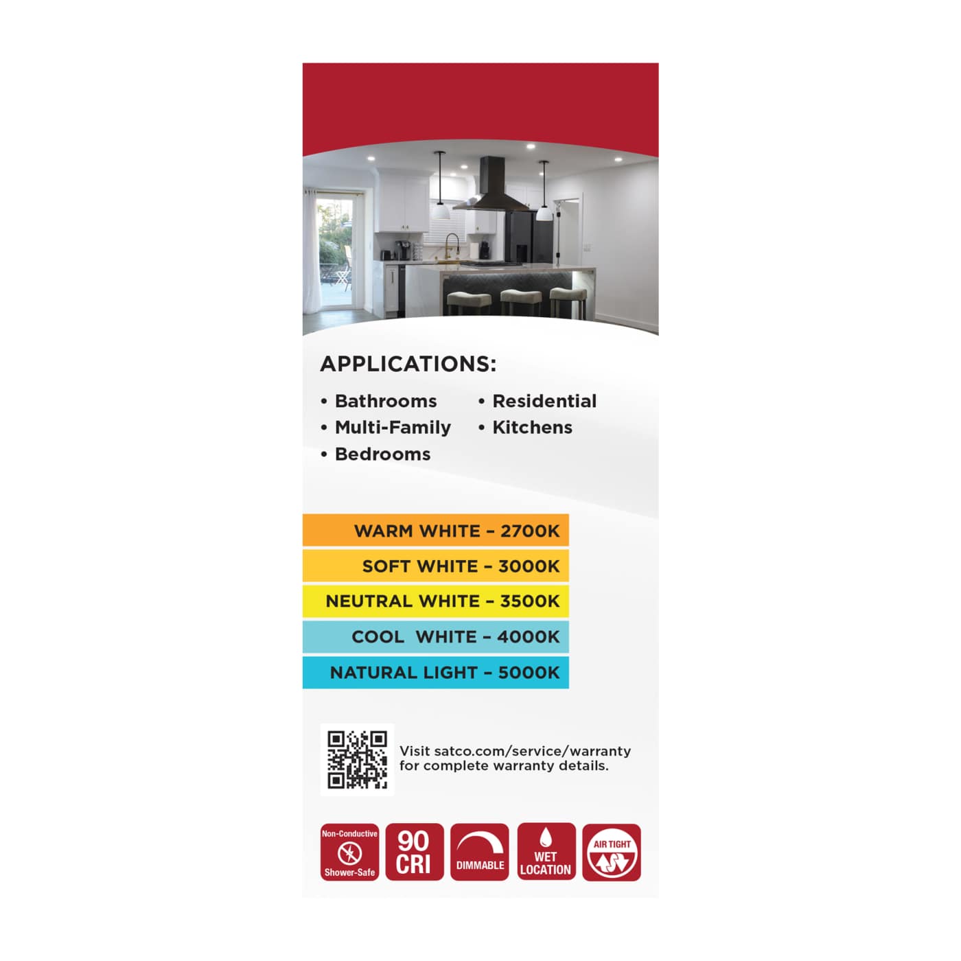 6WLED/DLR/4/5CCT/E/RND/WH - S12600