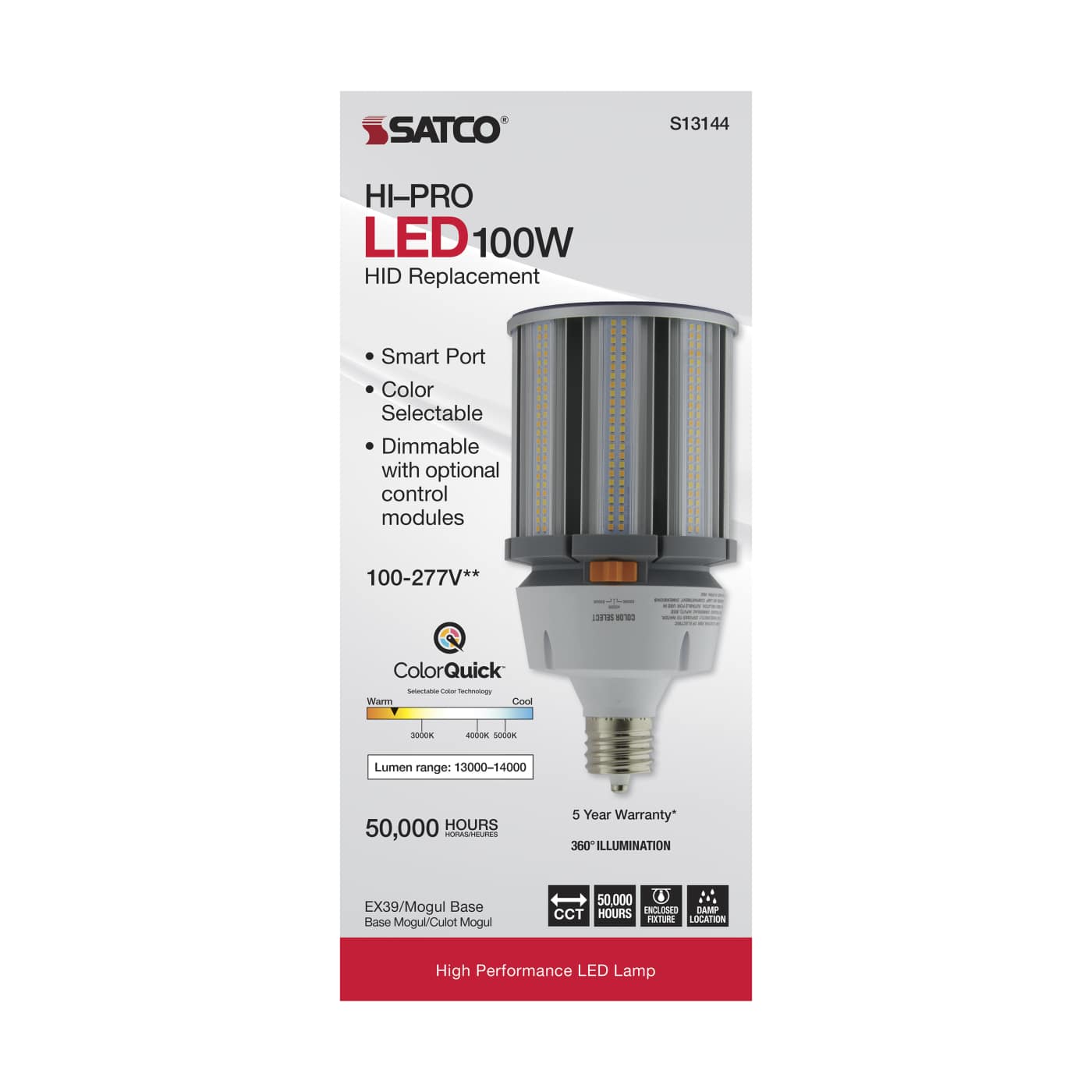 100W/LED/HID/CCT/EX39/100-277V - S13144