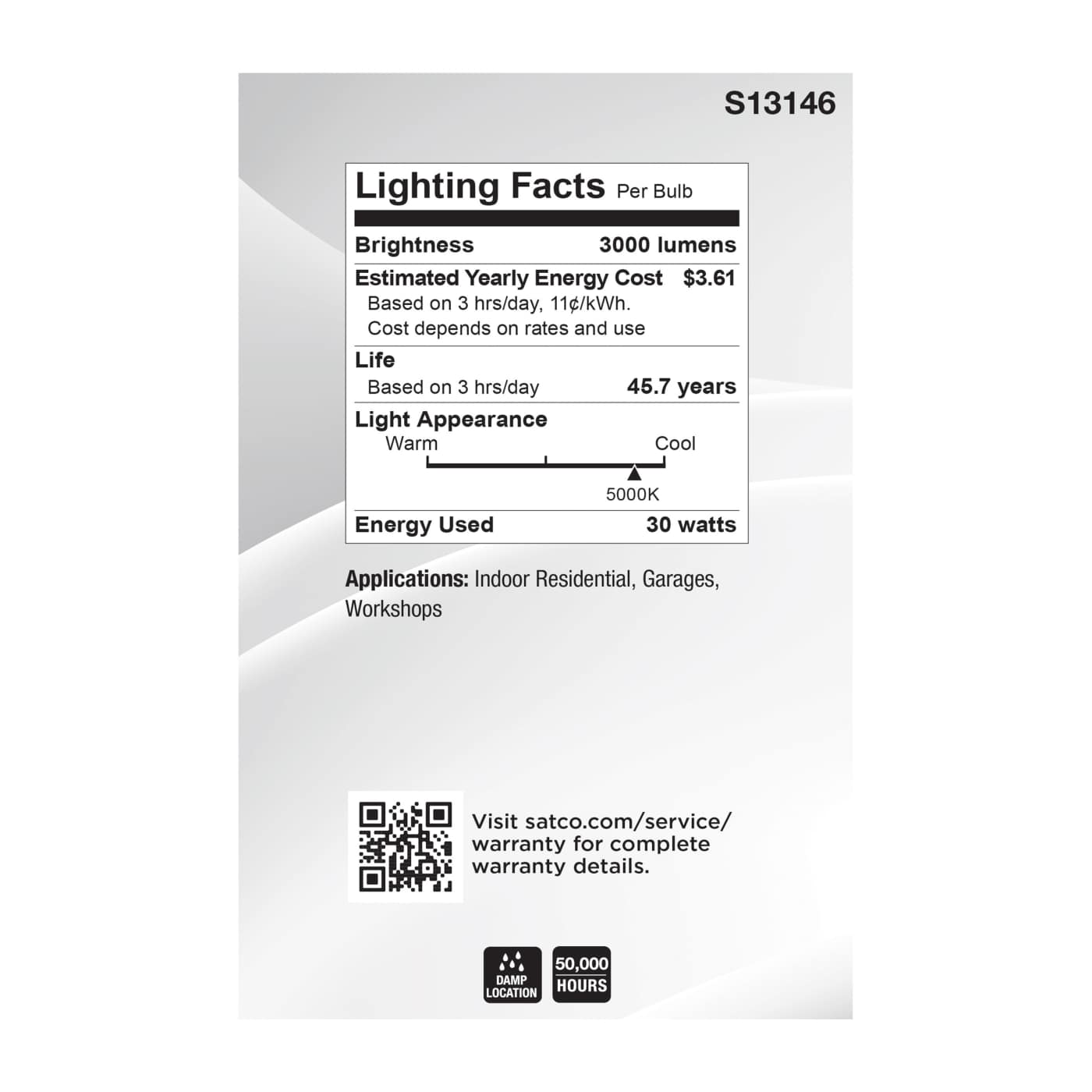 30W/LED/UTL/MB/5000K - S13146