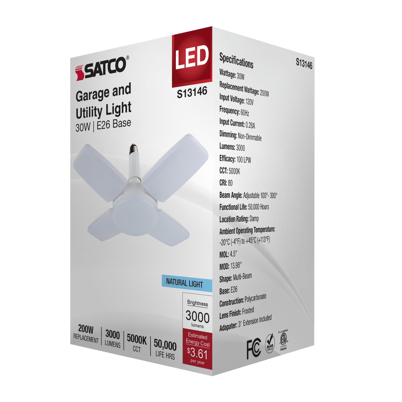 30W/LED/UTL/MB/5000K - S13146