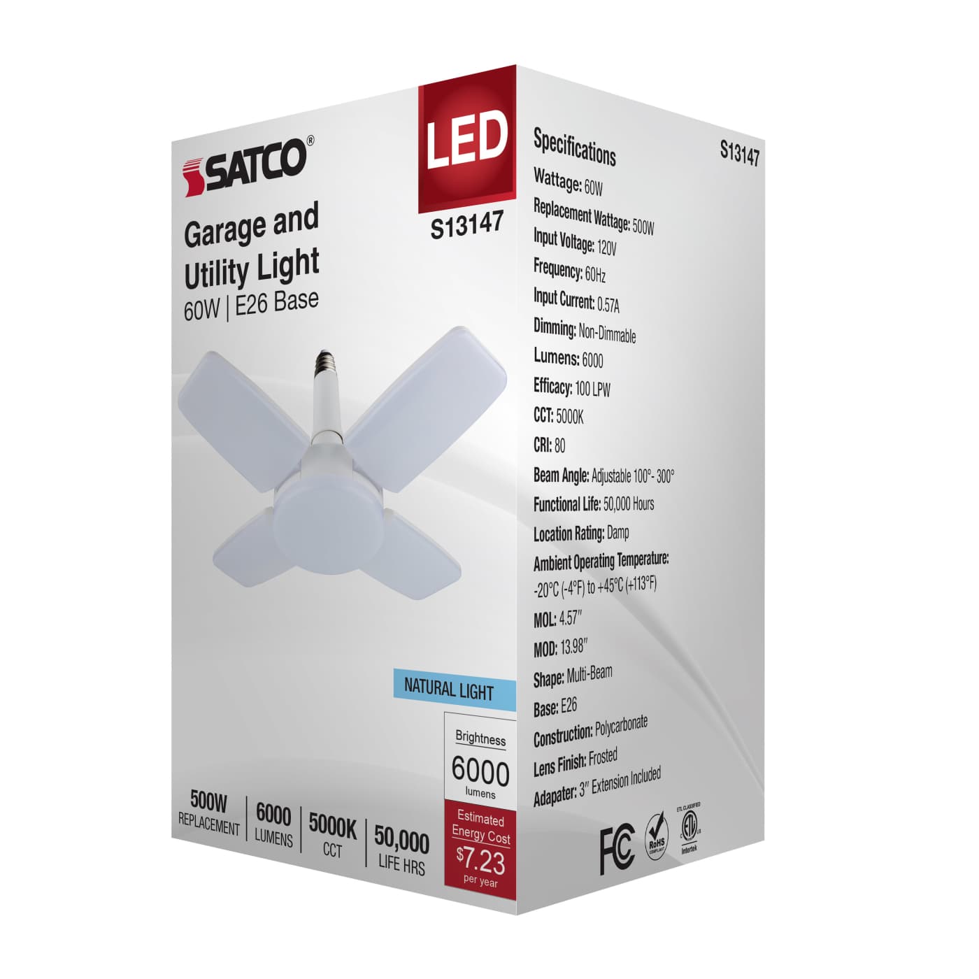 60W/LED/UTL/MB/5000K - S13147