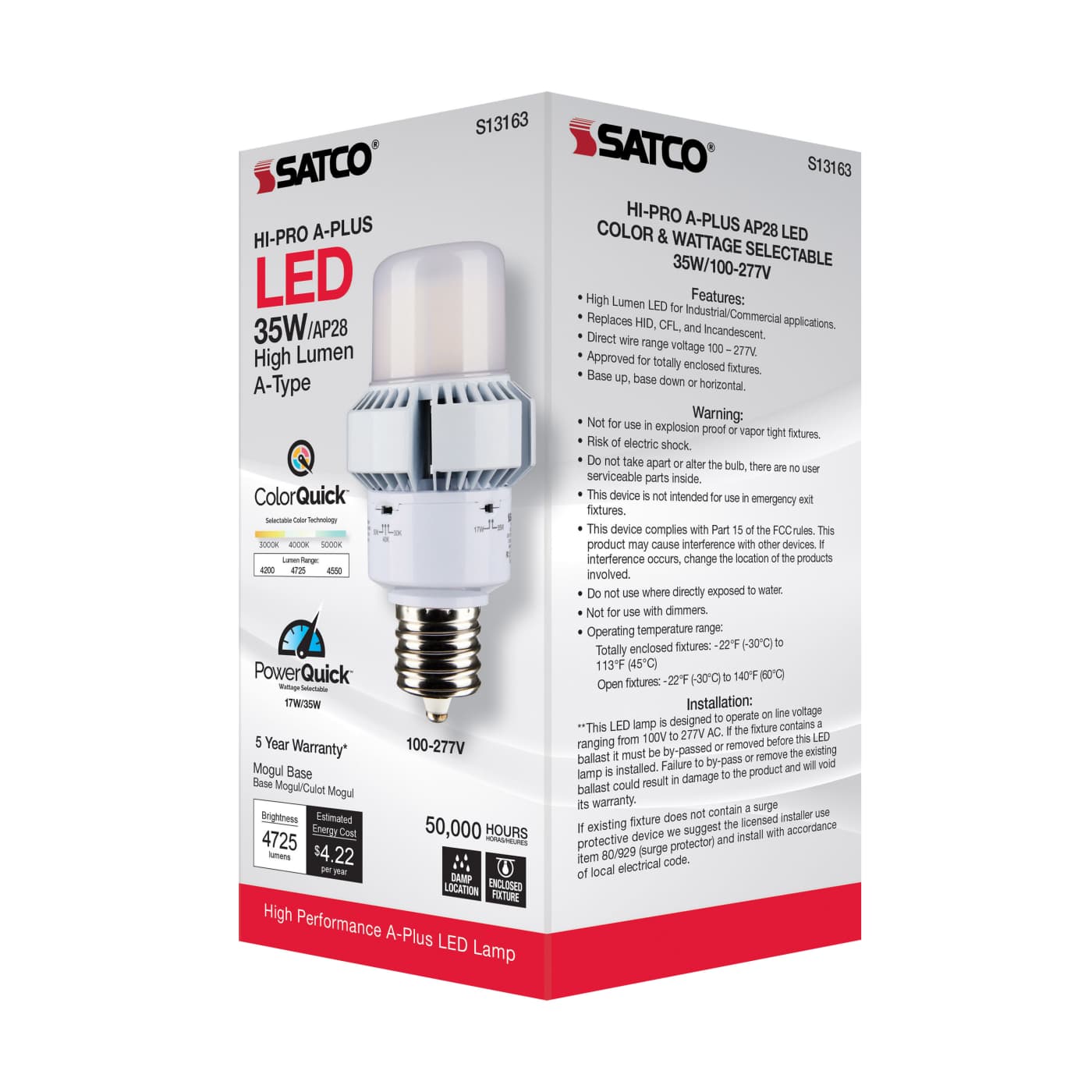 35W/AP28/LED/CCT/100-277V/EX39 - S13163