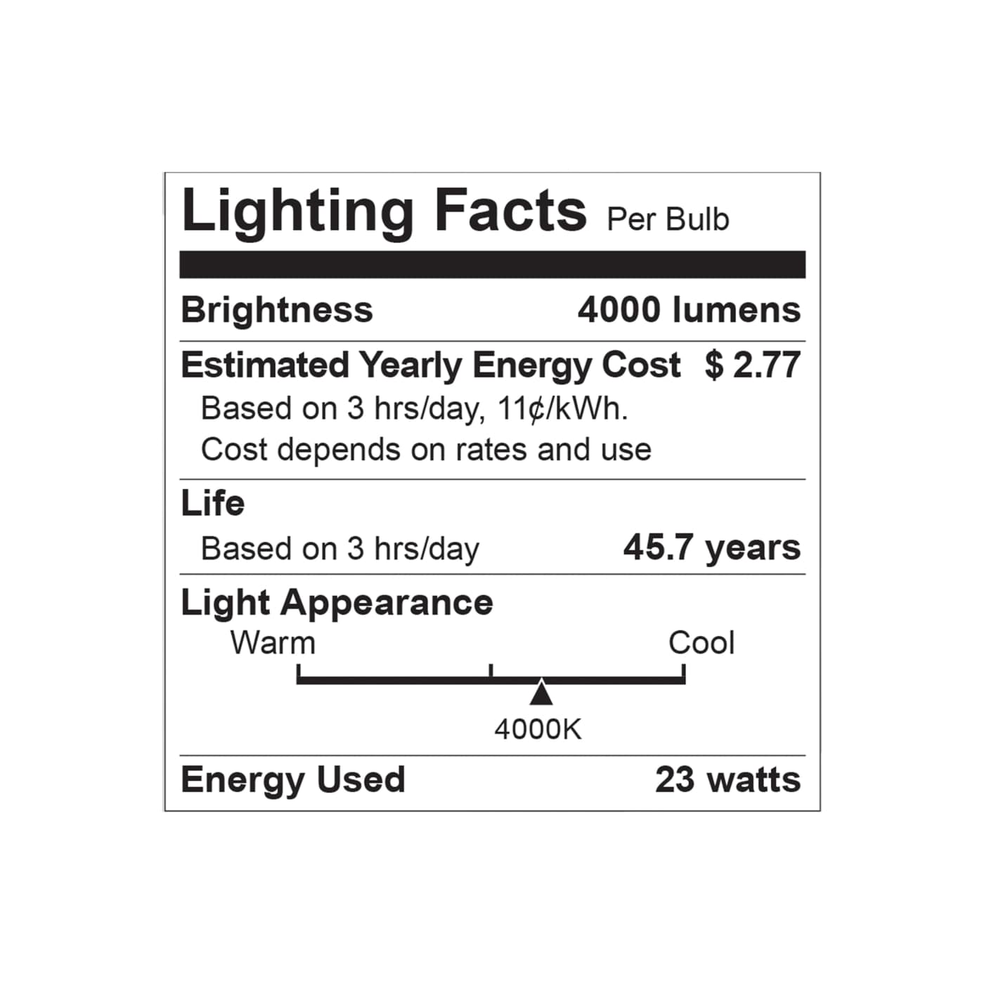 23W/LED/HID/ED23.5/840/E26/CL - S13184