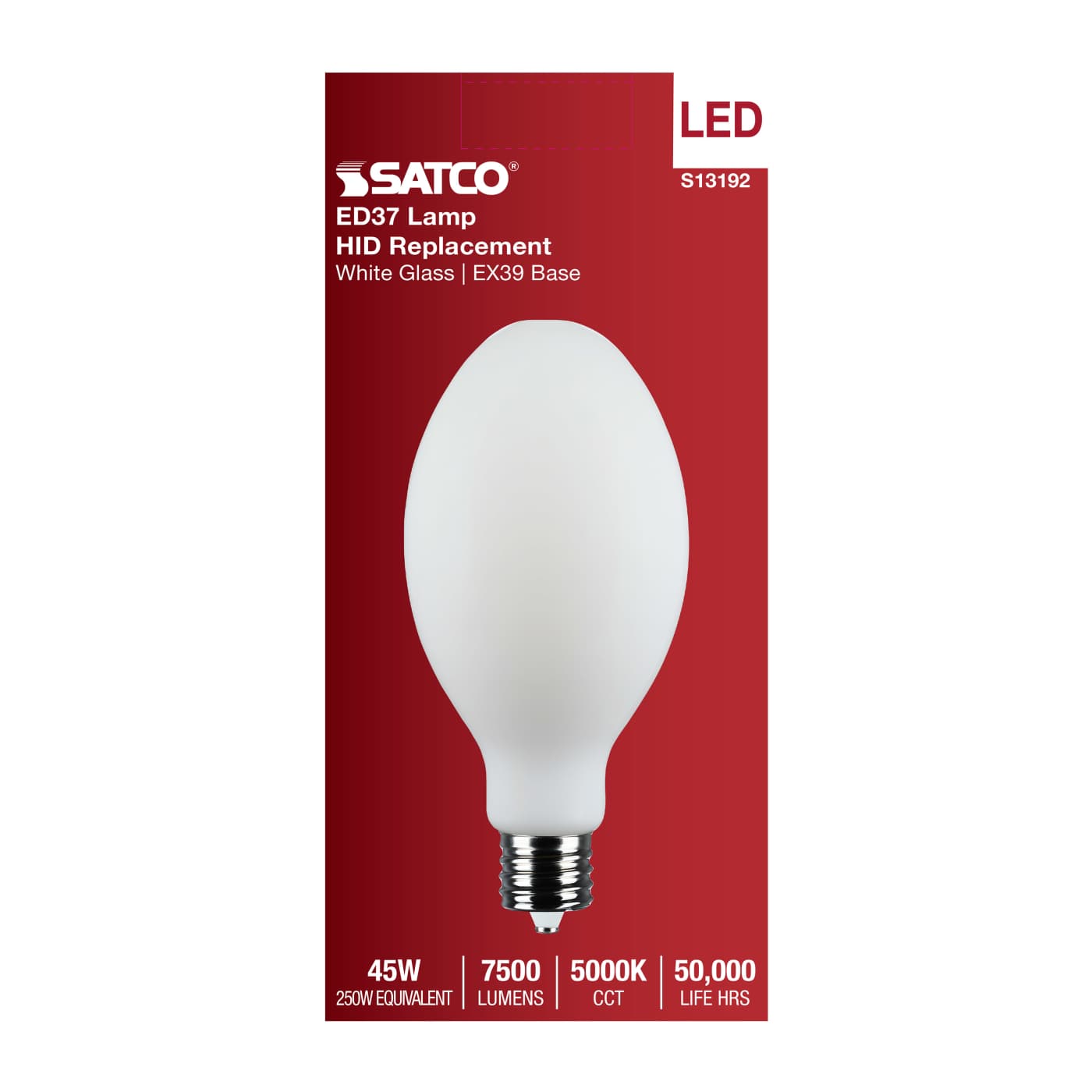 45W/LED/HID/ED37/850/EX39/WH - S13192