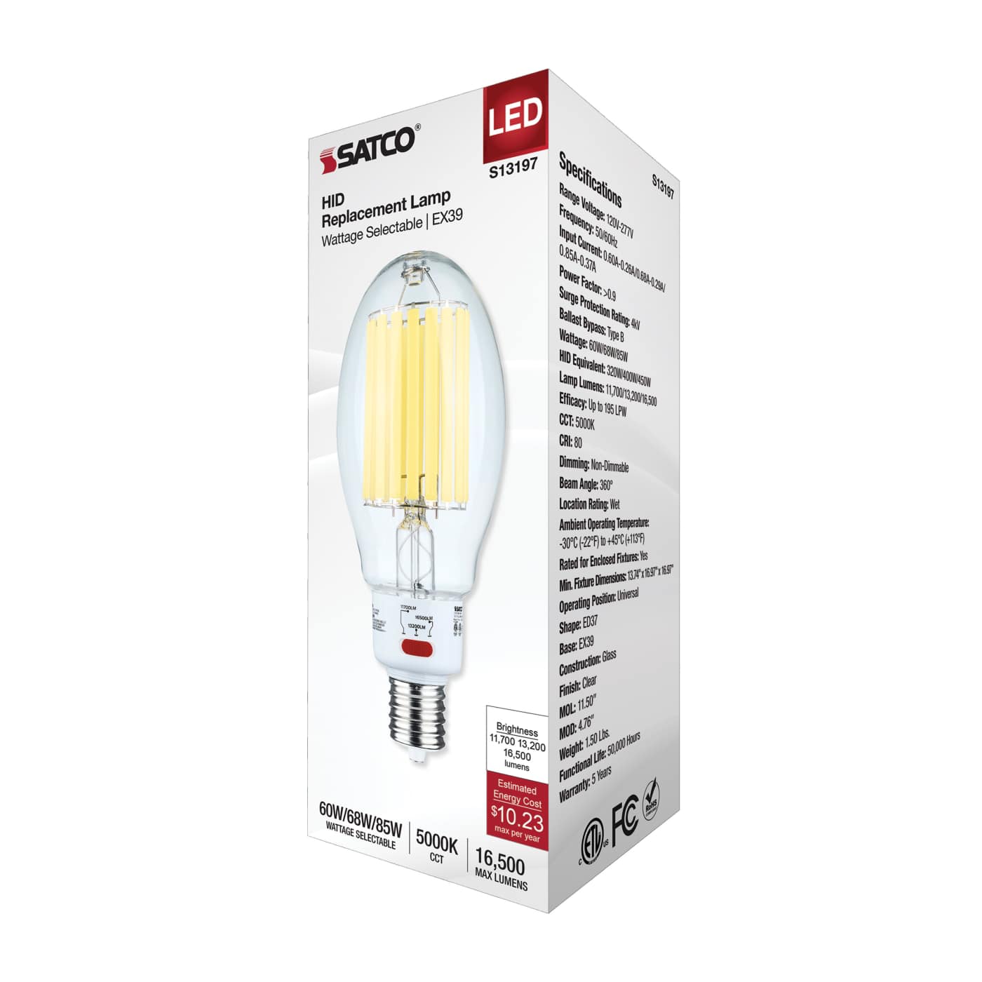 85W/LED/HID/ED37/850/EX39/CL - S13197