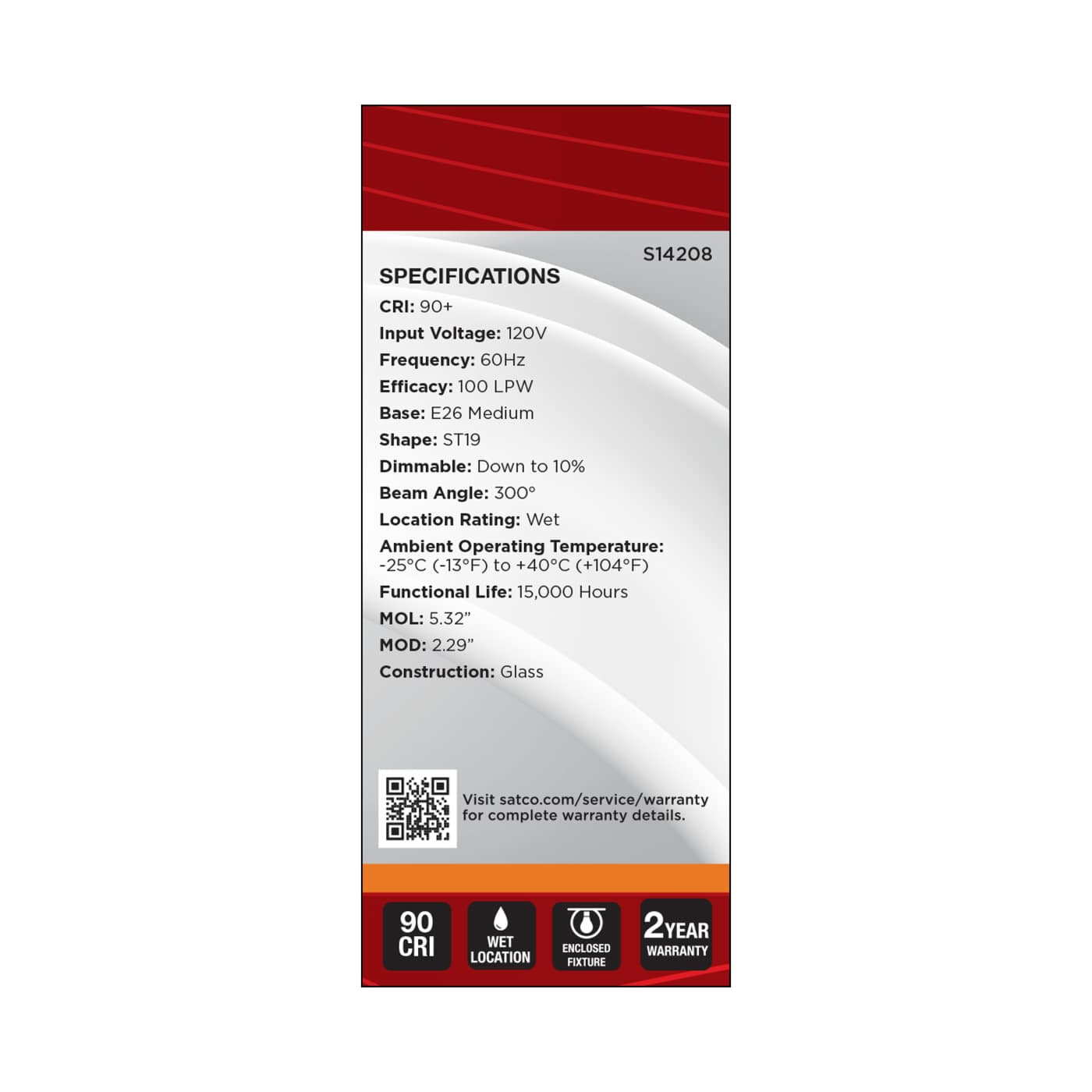 8ST19L/920/E26/GCAC/D - S14208