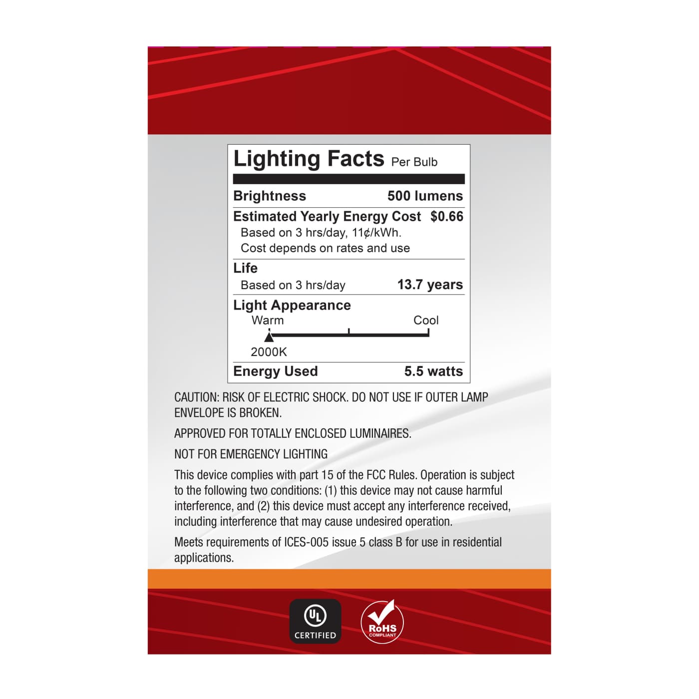 5.5G30L/920/E26/GCAC/D - S14213