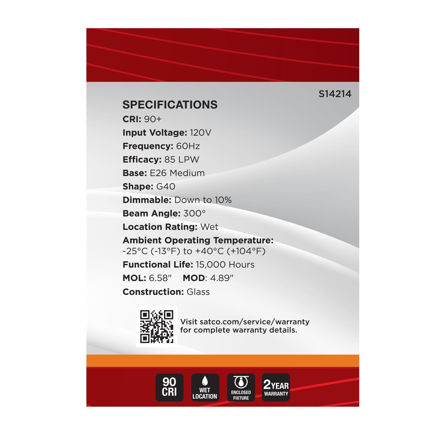 3.5G40L/920/E26/GCAC/D - S14214