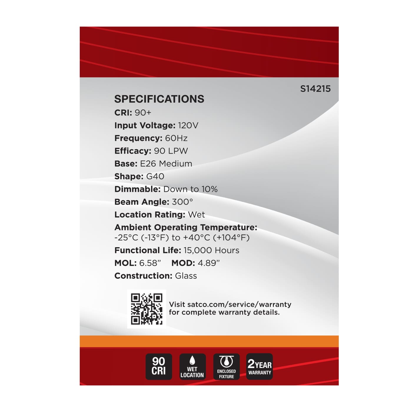 5.5G40L/920/E26/GCAC/D - S14215