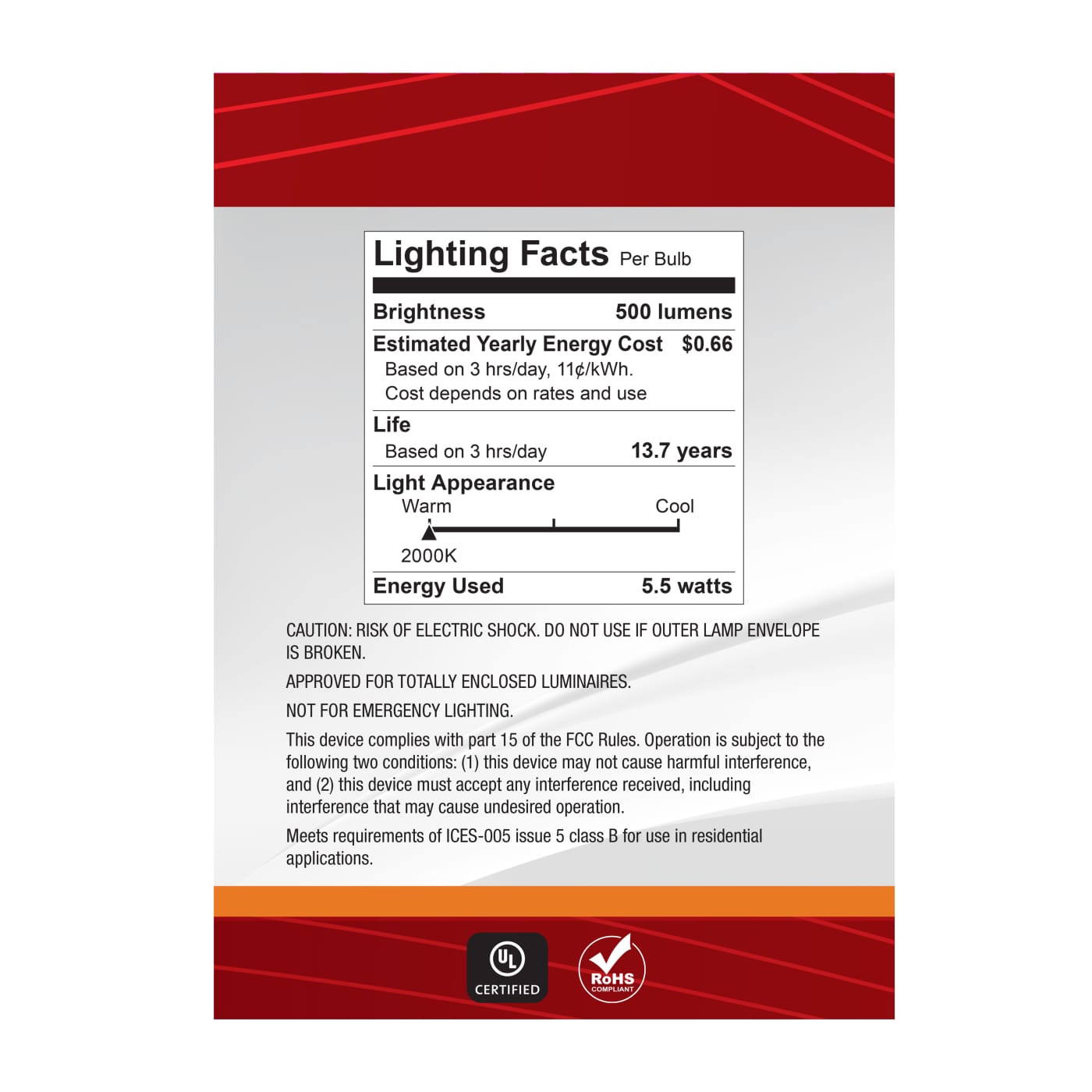 5.5G40L/920/E26/GCAC/D - S14215