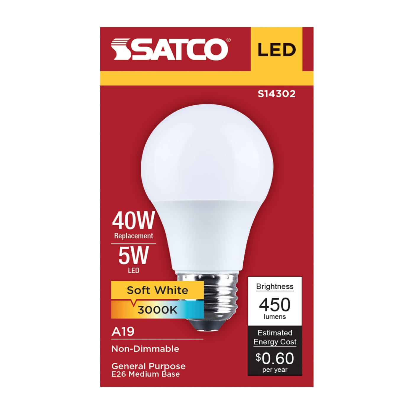 5A19L/830/E26/P/ND/1PK - S14302