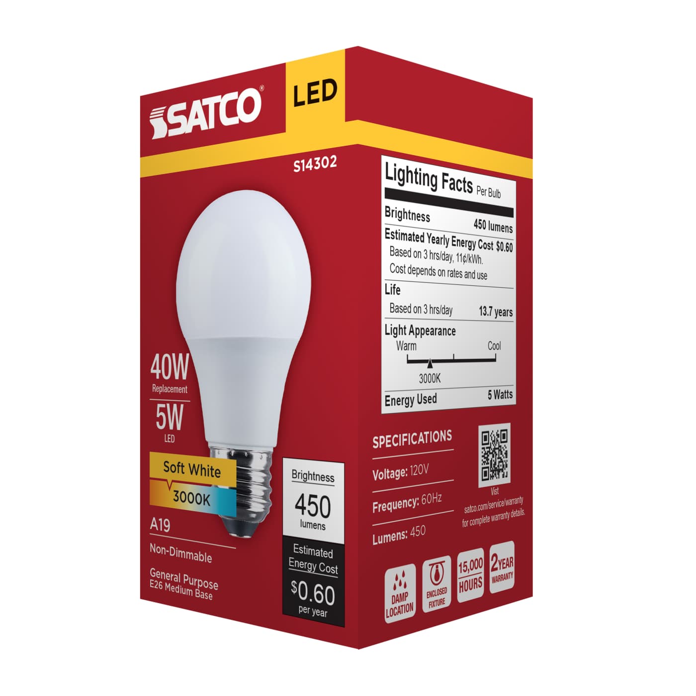 5A19L/830/E26/P/ND/1PK - S14302