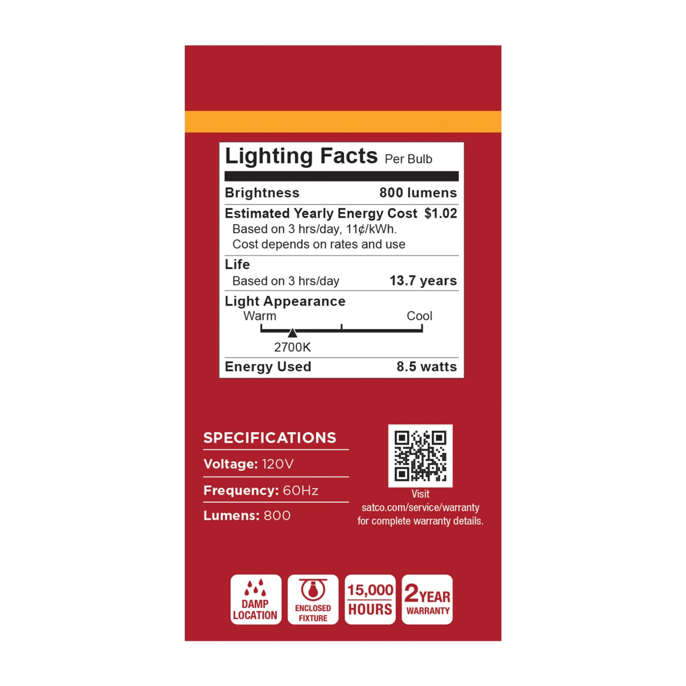 8.5A19L/827/E26/P/ND/4PK - S14309