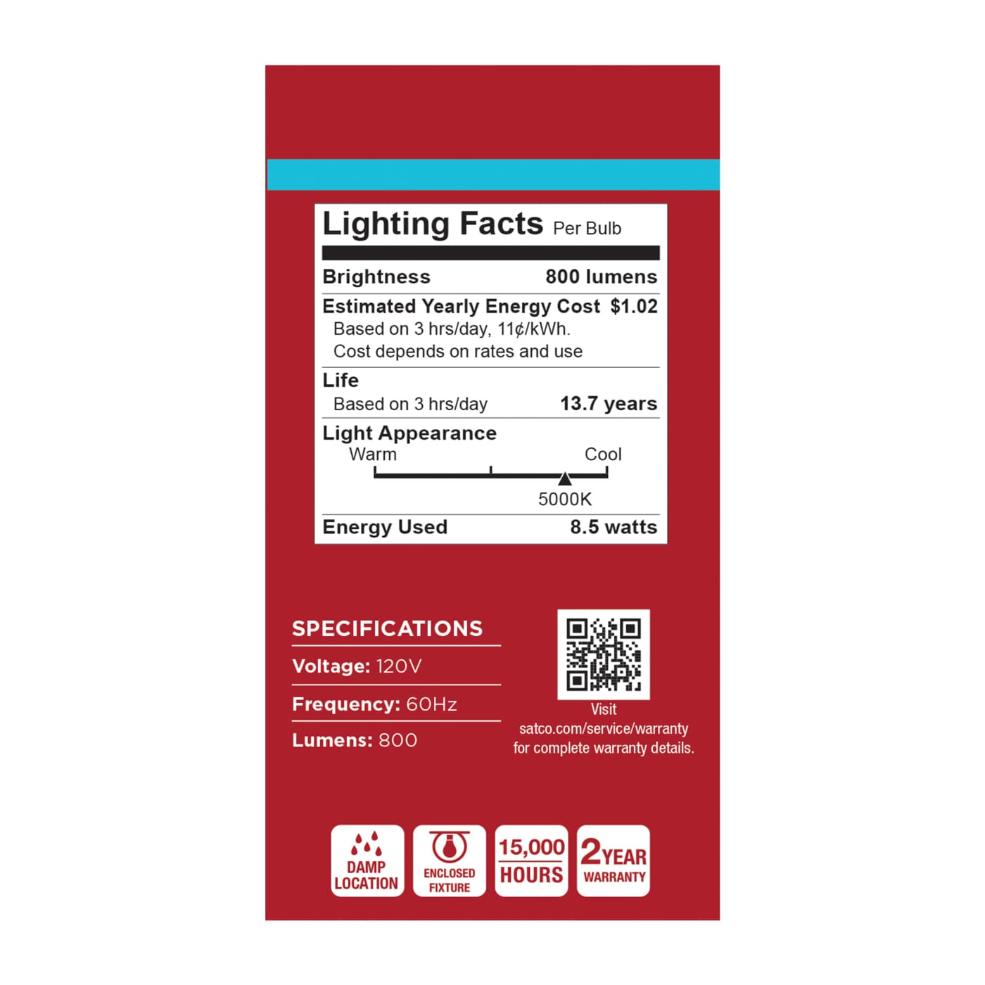 8.5A19L/850/E26/P/ND/4PK - S14320