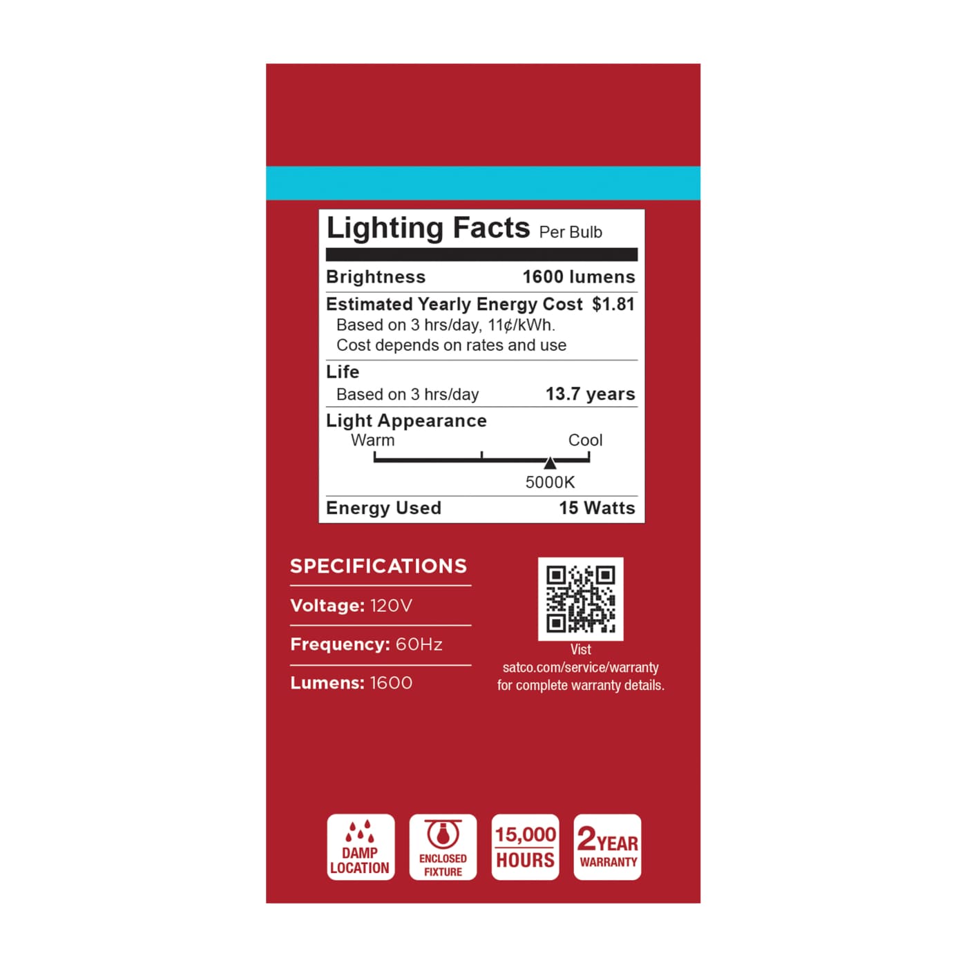 15A19L/850/E26/P/ND/1PK - S14341