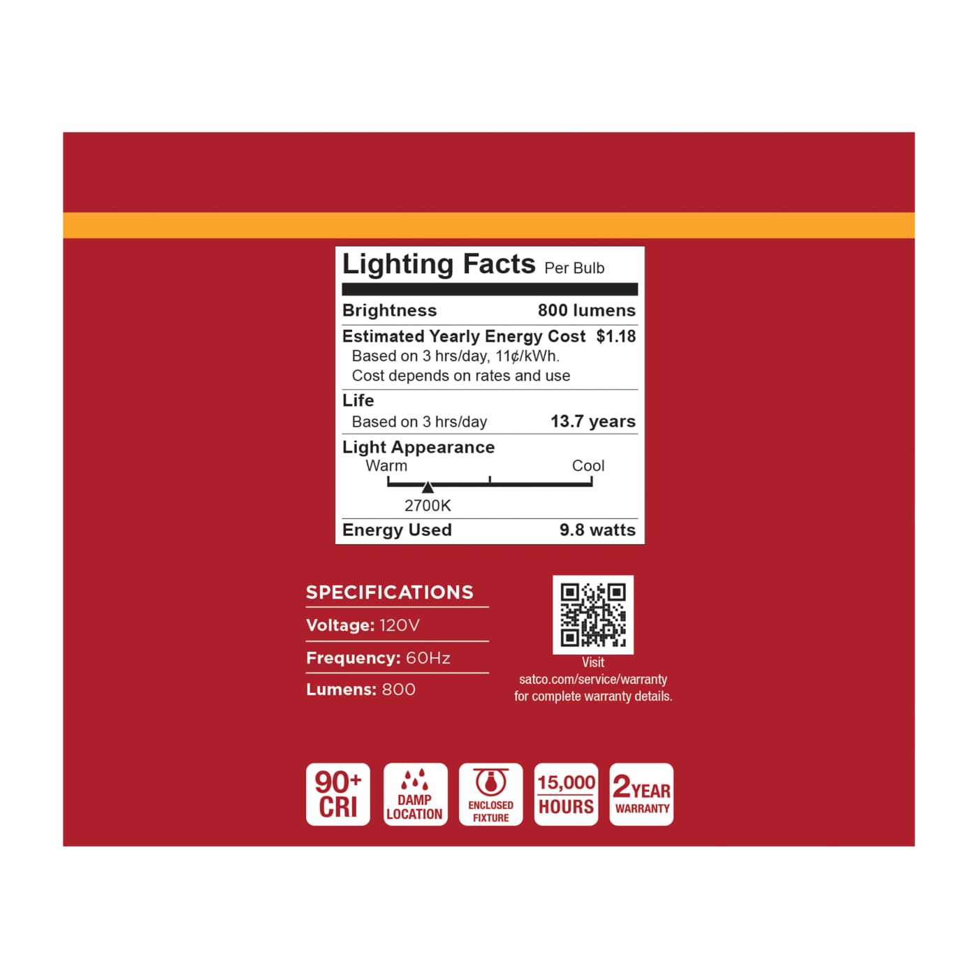 9.8A19L/927/E26/P/ND/12PK - S14354