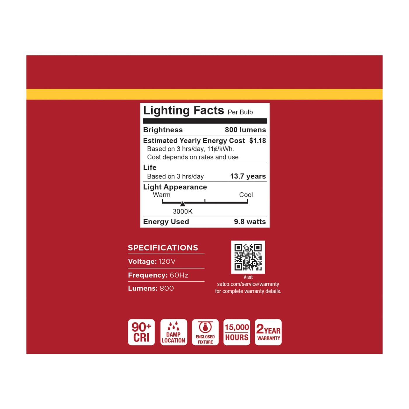 9.8A19L/930/E26/P/ND/12PK - S14357