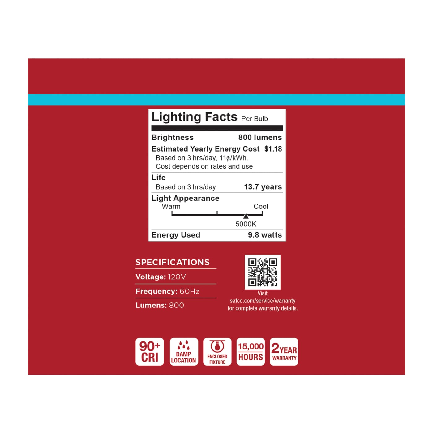 9.8A19L/950/E26/P/ND/12PK - S14363