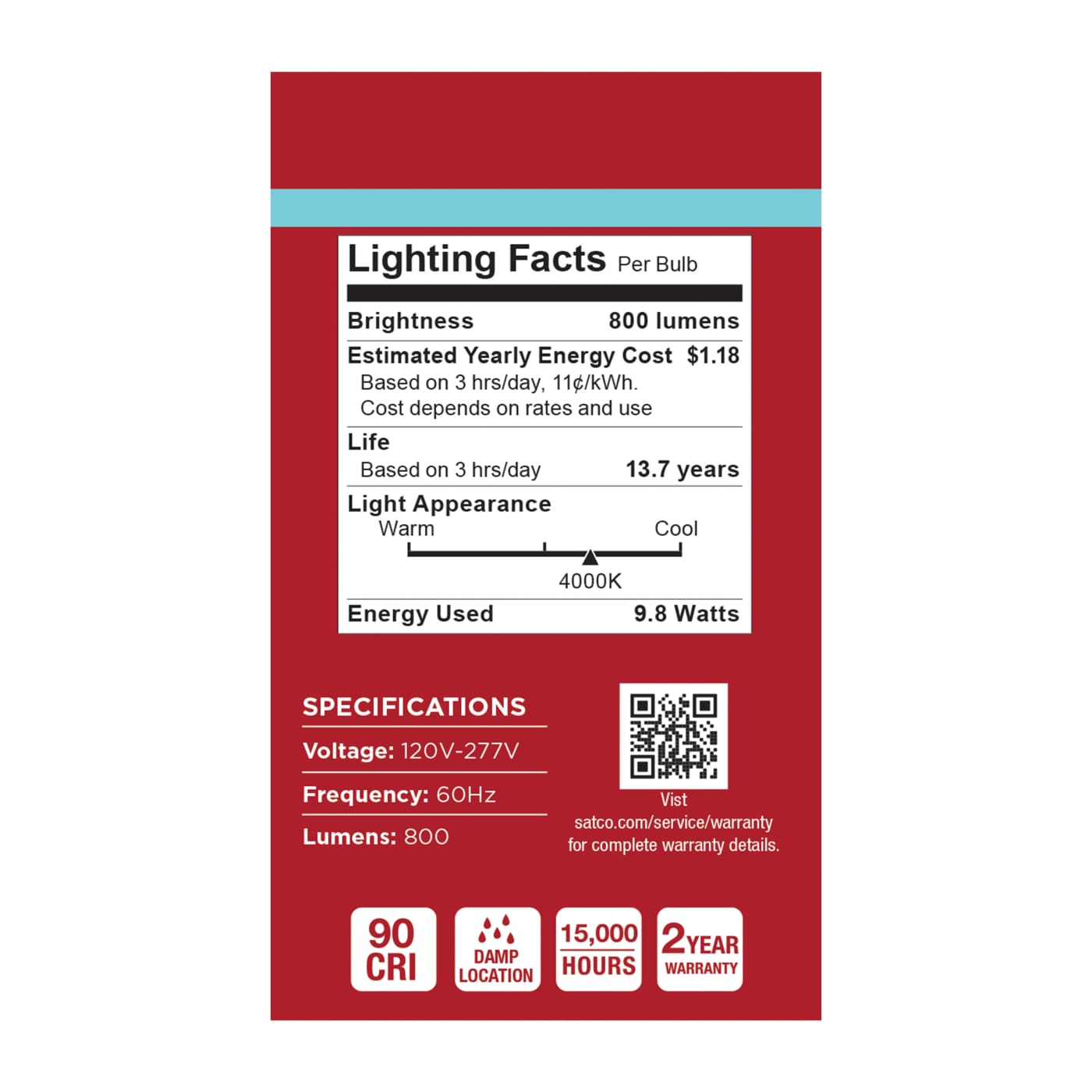 9.8A19L/940/E26/P/NDU/1PK - S14366