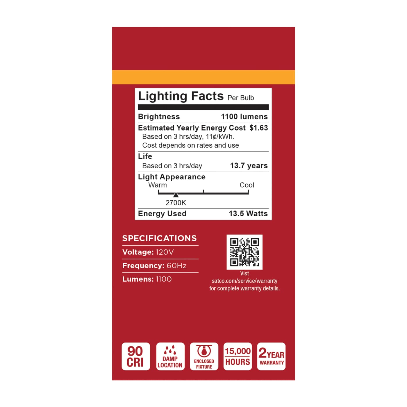 13.5A19L/927/E26/P/ND/1PK - S14368