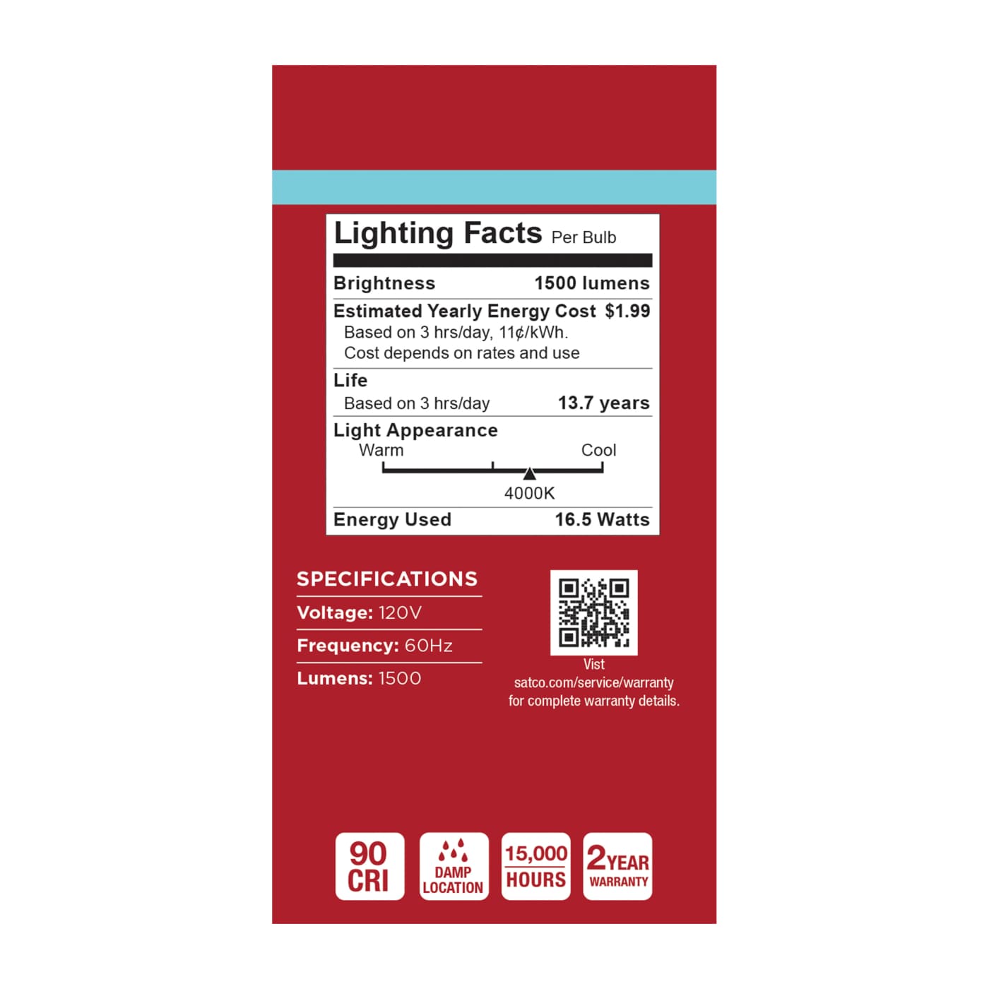 16.5A19L/940/E26/P/ND/1PK - S14379