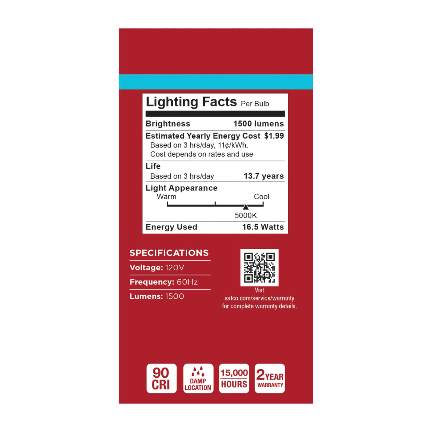 16.5A19L/950/E26/P/ND/1PK - S14381