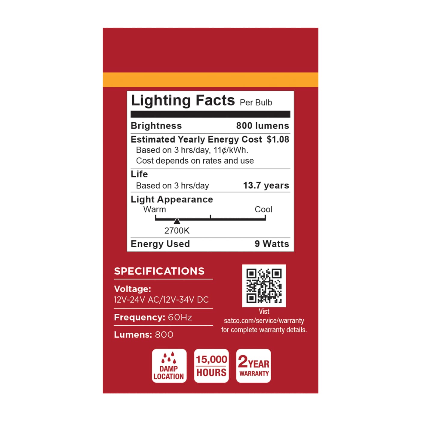 9A19L/827/E26/P/ND12-34V/1PK - S14405