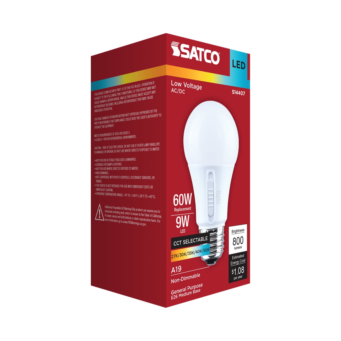 9A19L/8CCT5/E26/P/ND12-34V/1PK - S14407
