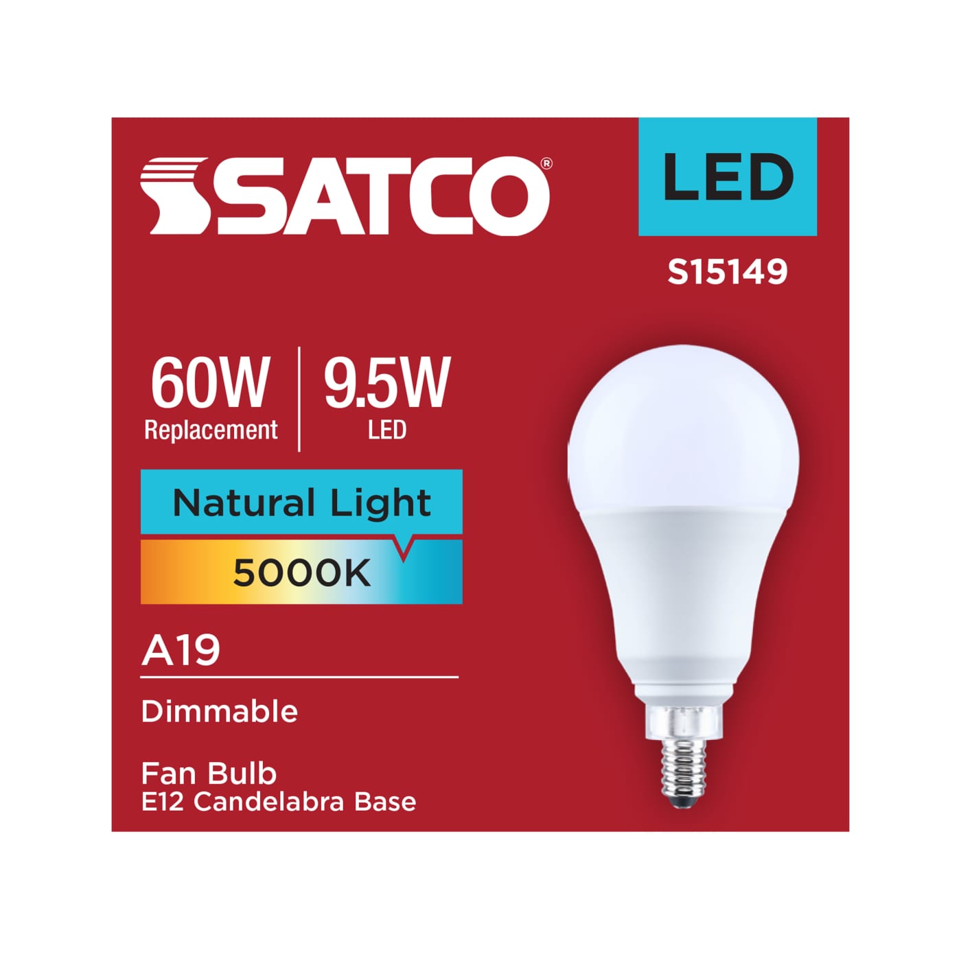 9.5A19L/850/E12/P/D/1PK - S15149