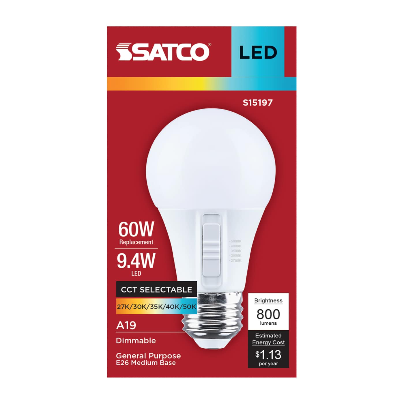 9.4A19L/9CCT5/E26/P/D/1PK - S15197