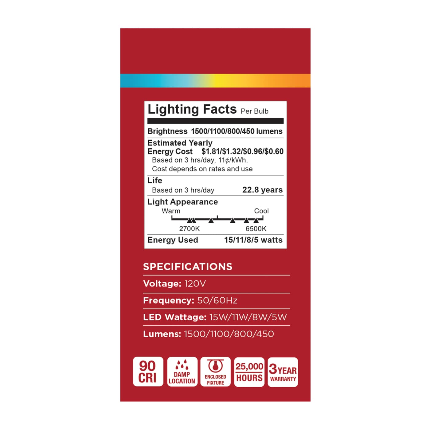 15SA19L/9CCT6/E26/P/D/1PK - S15227