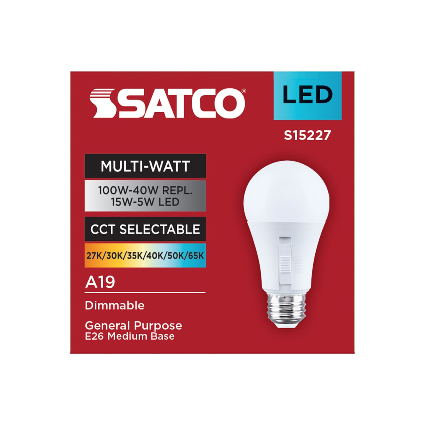 15SA19L/9CCT6/E26/P/D/1PK - S15227
