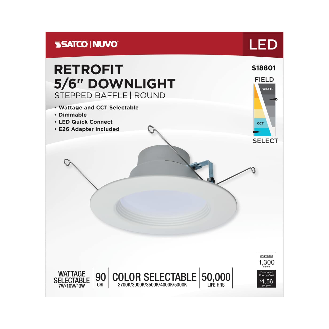 13LED/RDL/5-6/WS/5CCT/RD - S18801