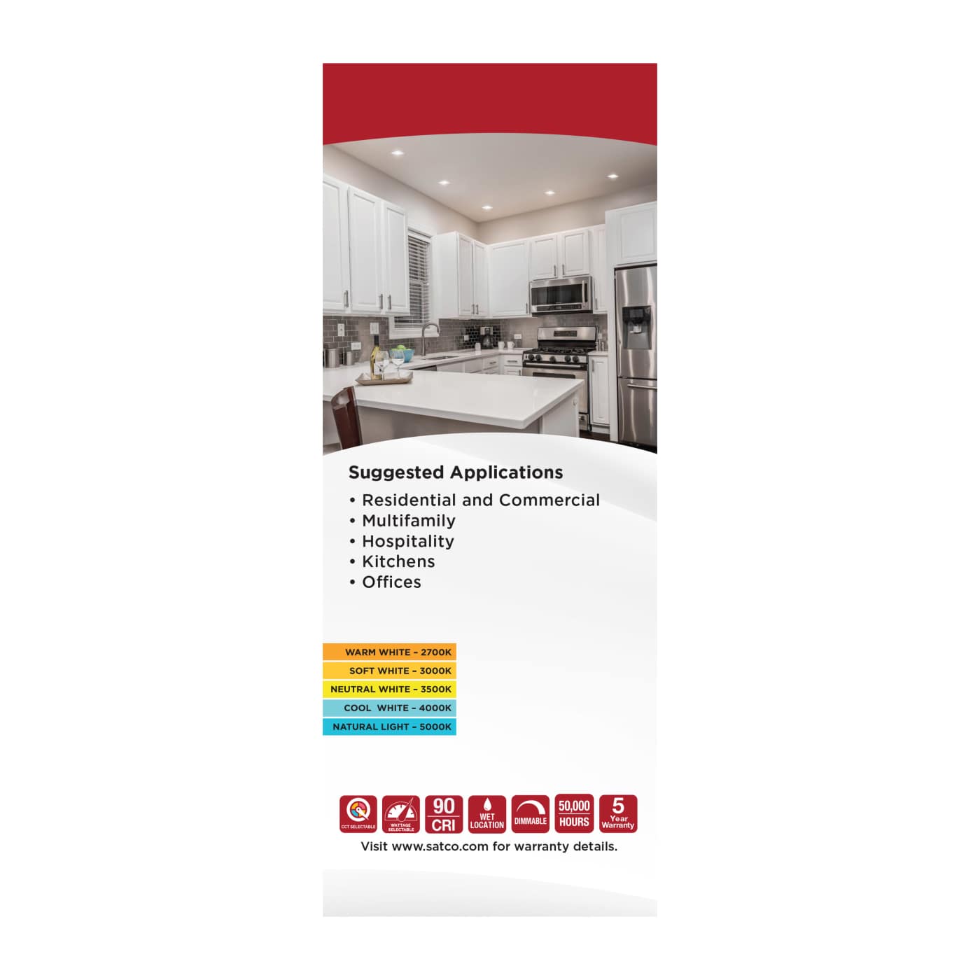 14.5LED/RDL/5-6/WS/5CCT/SQ - S18803