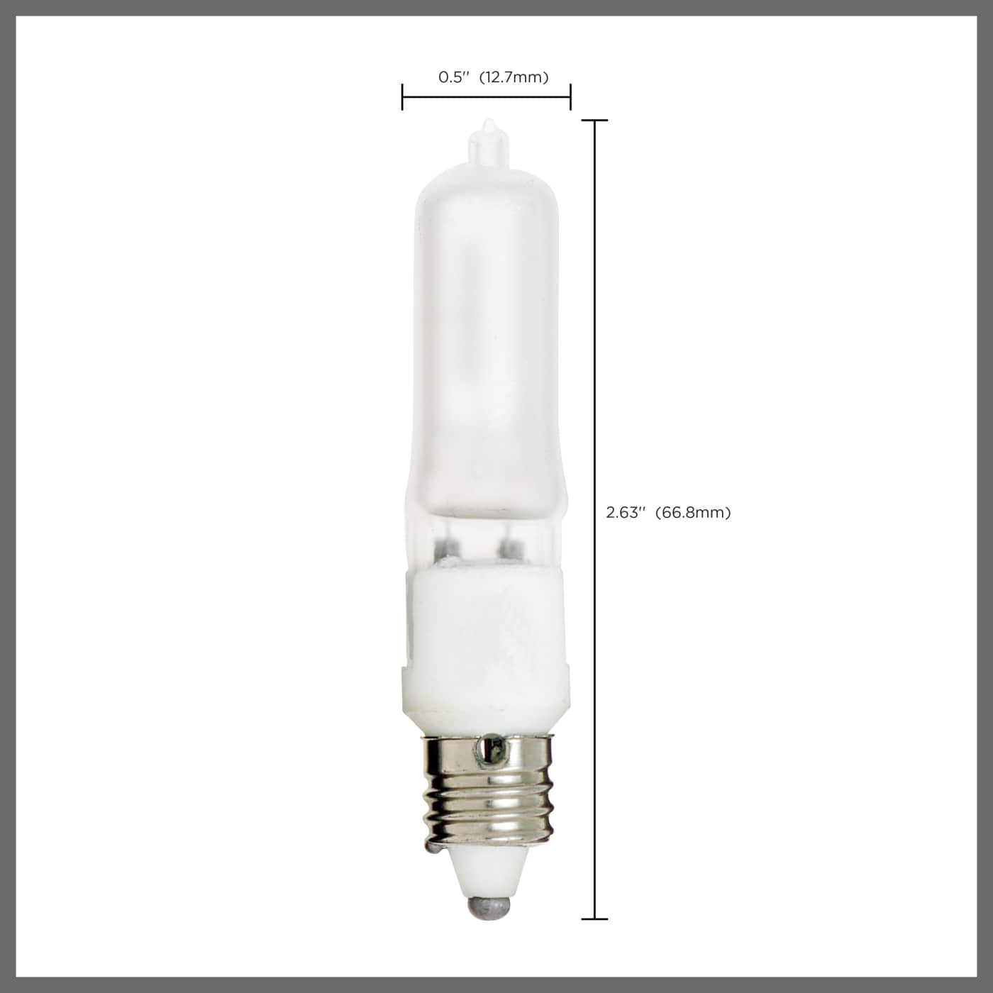 75W MINI-CAN FROSTED 120V. - S1915