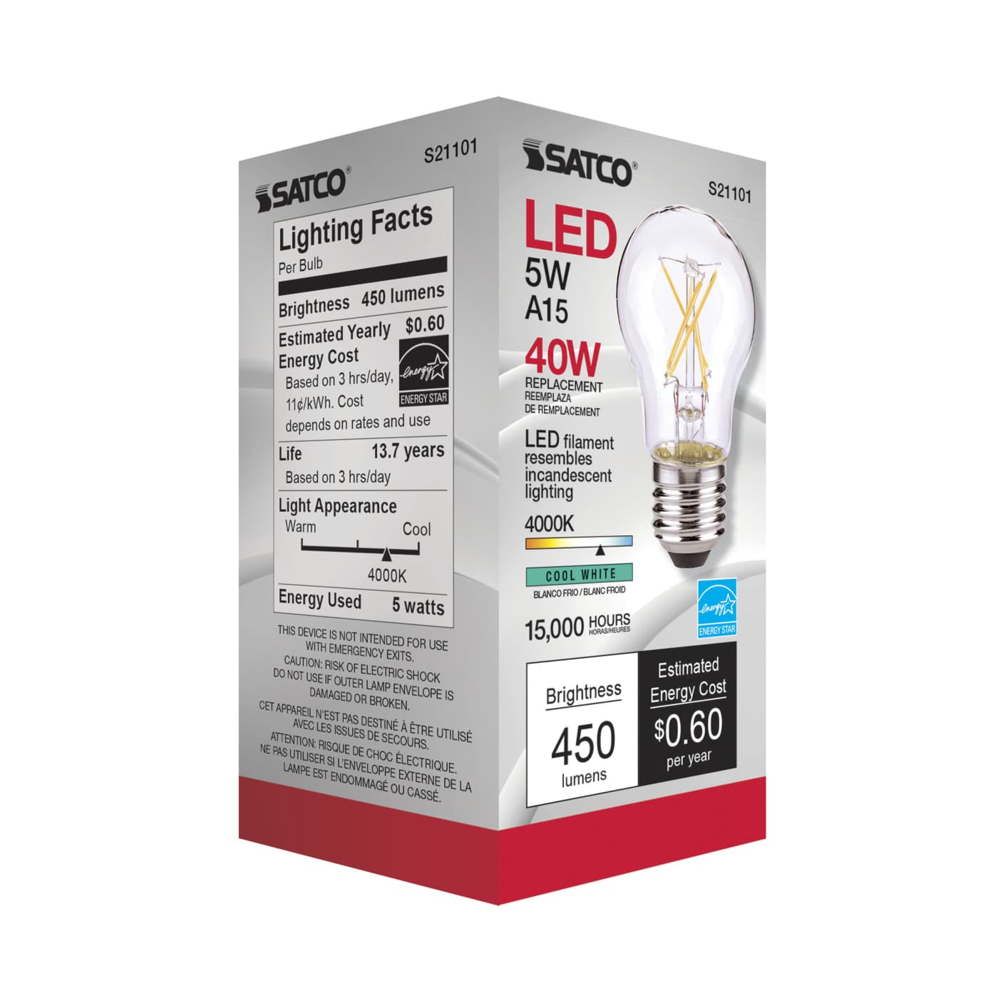 5A15/CL/LED/E26/4K/ES/120V - S21101
