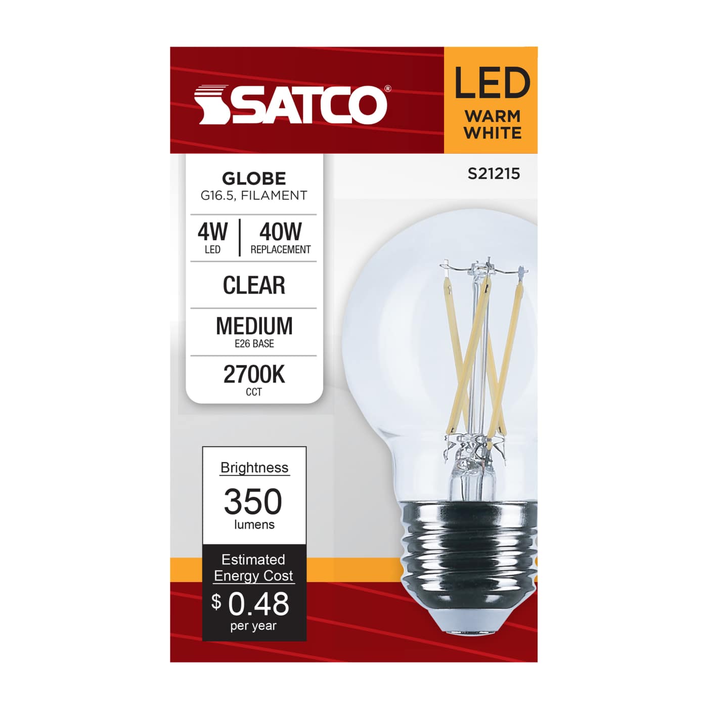 4G16.5/LED/CL/927/120V/E26 - S21215