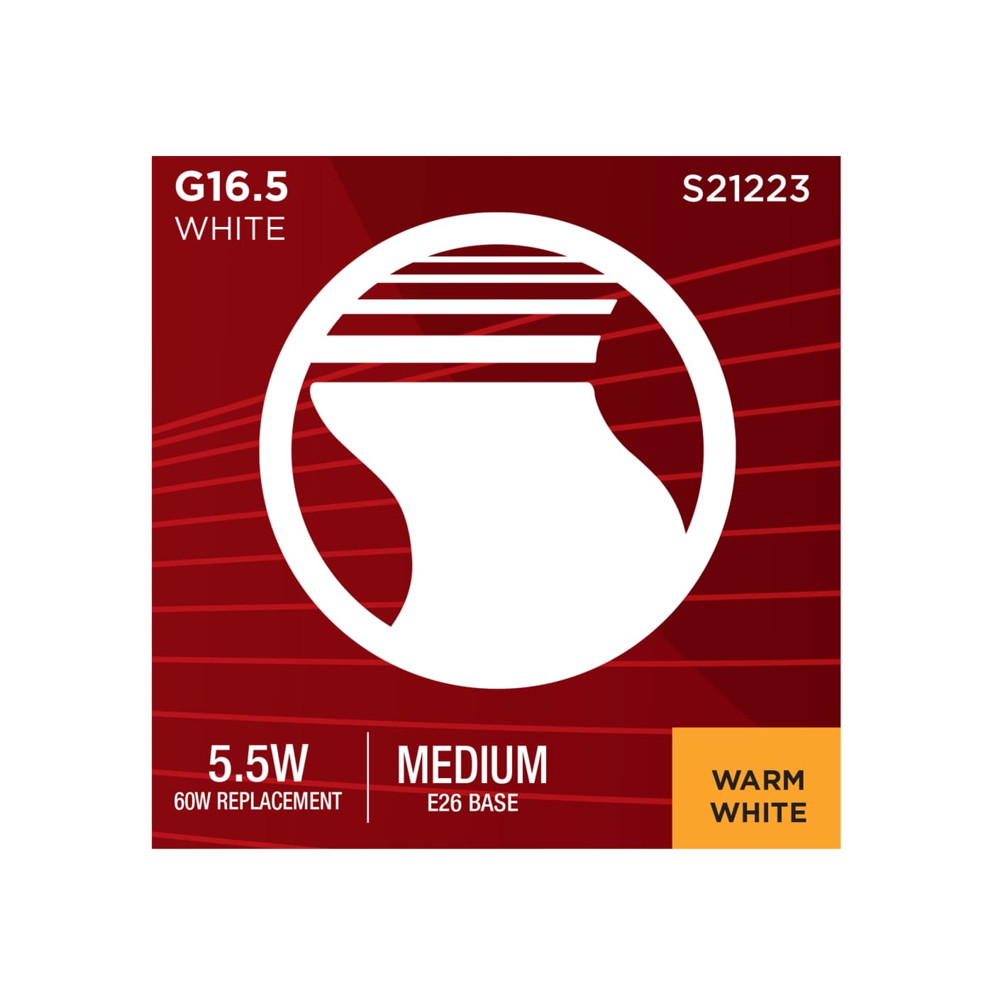 5.5G16.5/LED/WH/927/120V/E26 - S21223