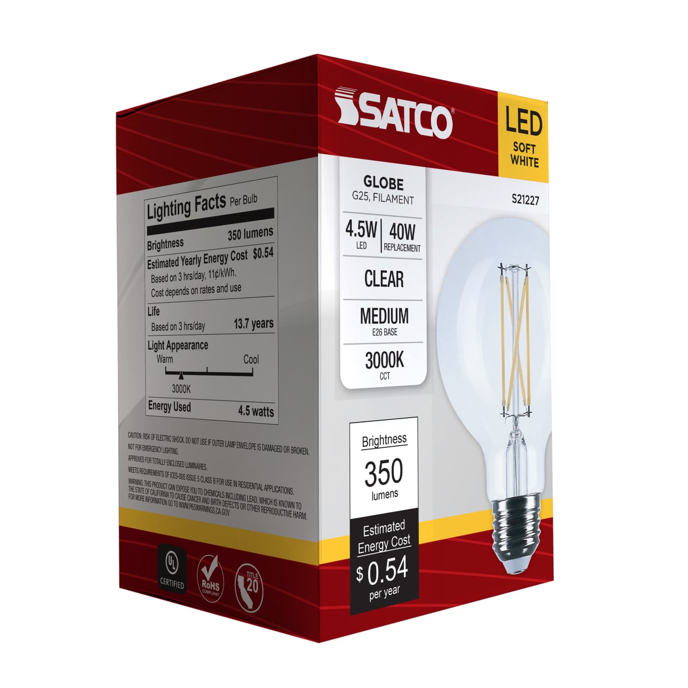 4.5G25/LED/CL/930/120V - S21227