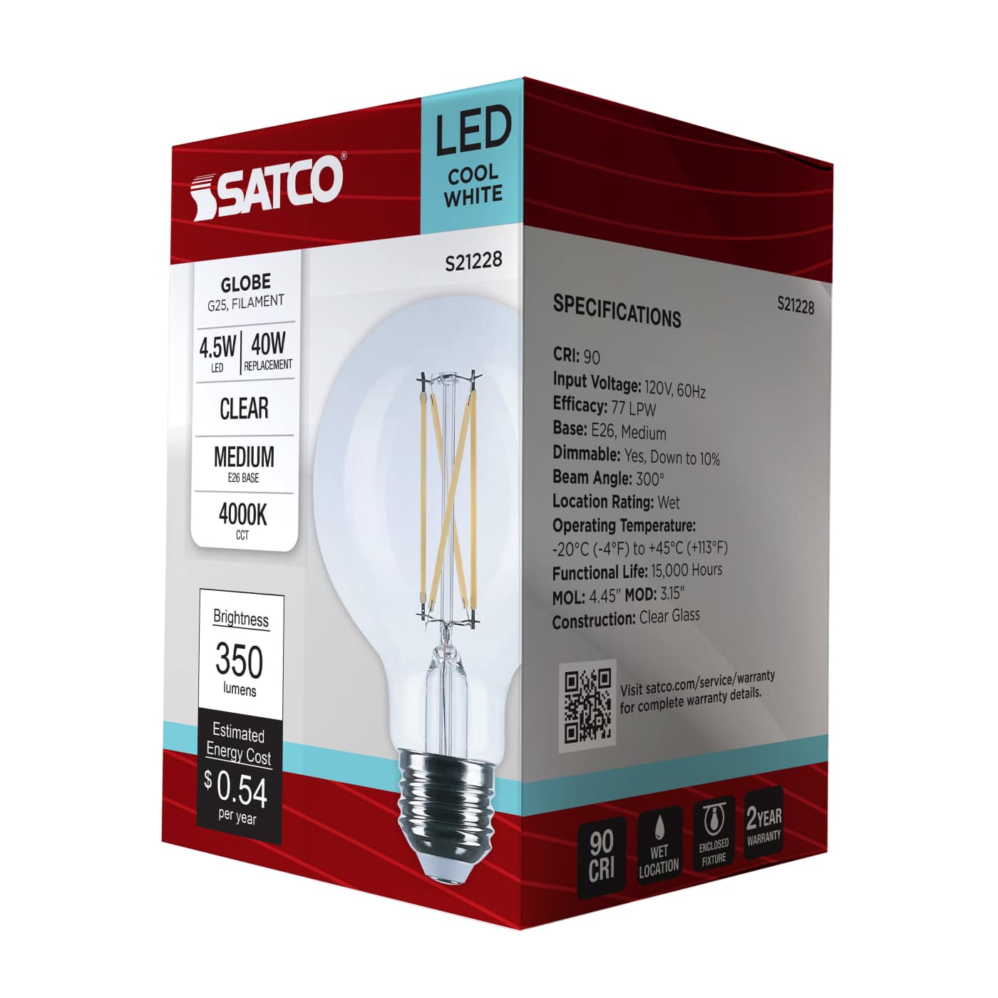 4.5G25/LED/CL/940/120V - S21228