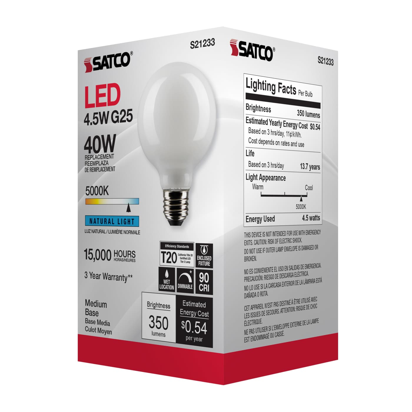 4.5G25/LED/WH/950/120V - S21233