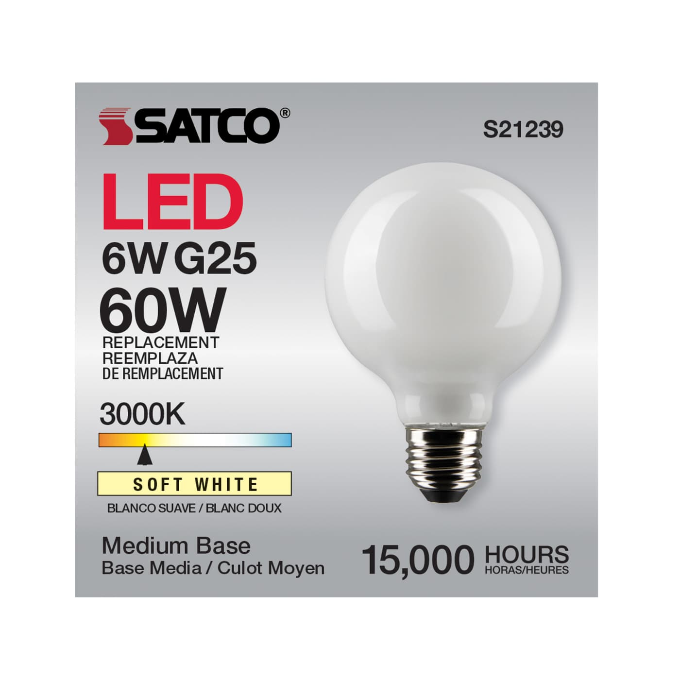 6G25/LED/WH/930/120V - S21239