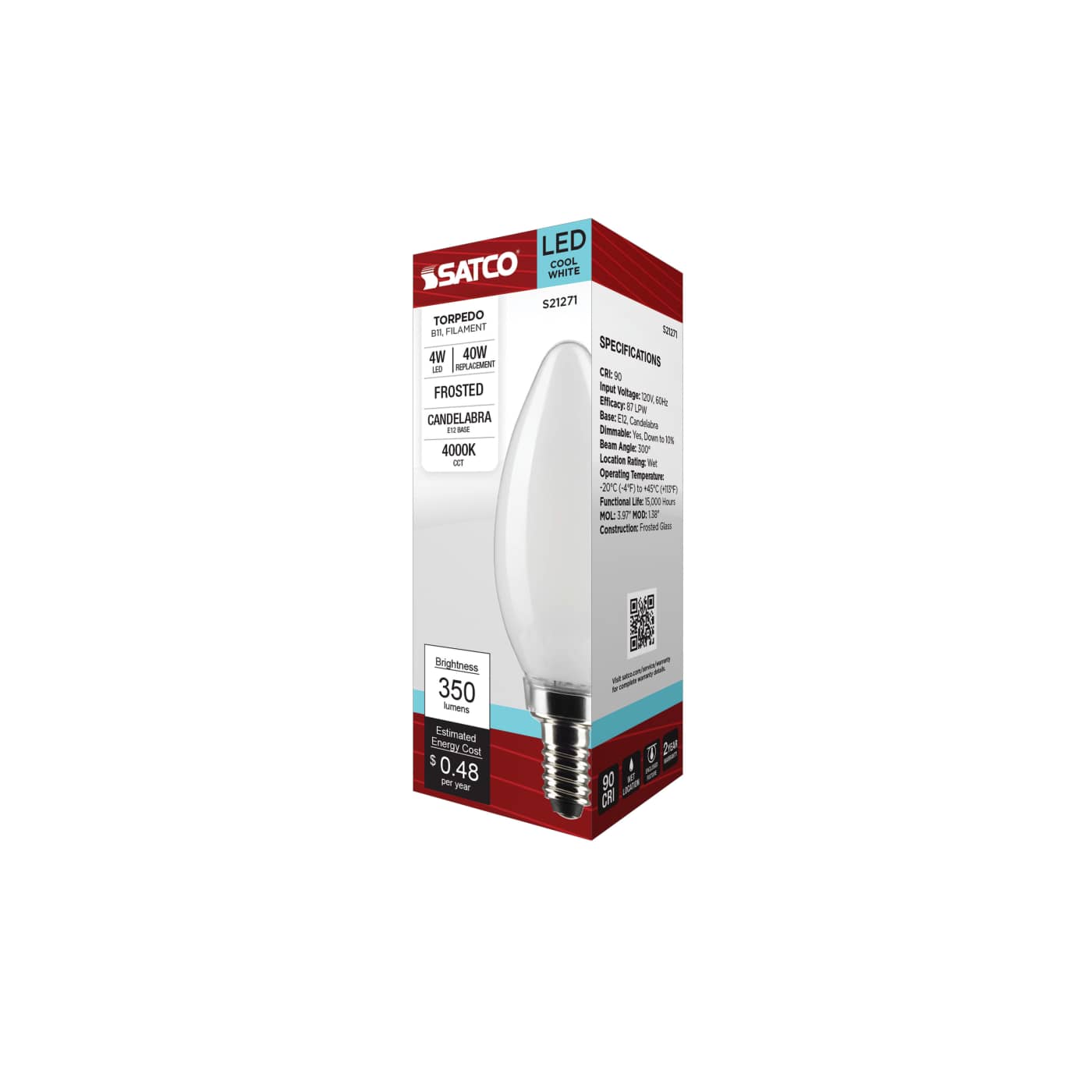 4B11/LED/940/FR/120V/E12 - S21271