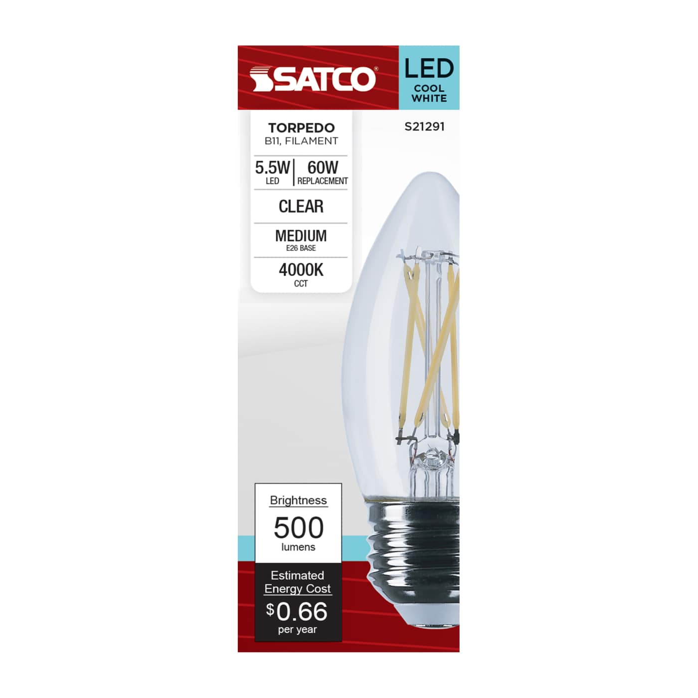 5.5B11/LED/940/CL/120V/E26 - S21291