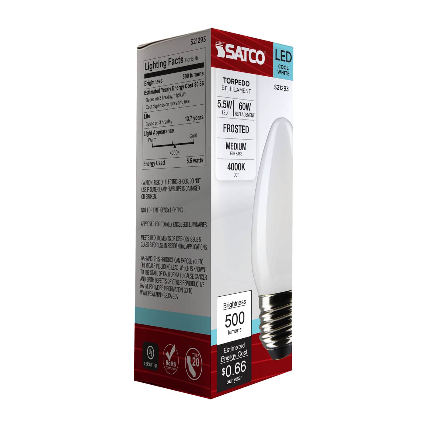 5.5B11/LED/940/FR/120V/E26 - S21293